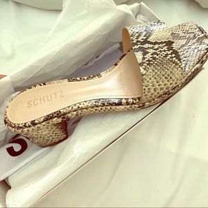 SCHUTZ Snakeprint Anessa Sandals *OFFERS ACCEPTED*